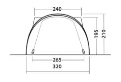 Outwell Lakecrest Drive Away Awning -World Of Camping 111166 lakecrest drawing other5