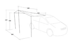 Outwell Fieldcrest Canopy -World Of Camping 111239 fieldcrest canopy drawing perspective2