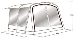 Outwell Universal Awning Size 7 -World Of Camping 111296 universal awning size 7 drawing perspective2 1