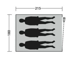 Outwell Free Standing Inner Tent L -World Of Camping 111340 free standing inner l drawing floorplan3