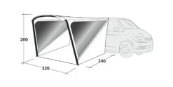 Outwell Touring Shelter Air -World Of Camping 111358 touring shelter air drawing perspective2