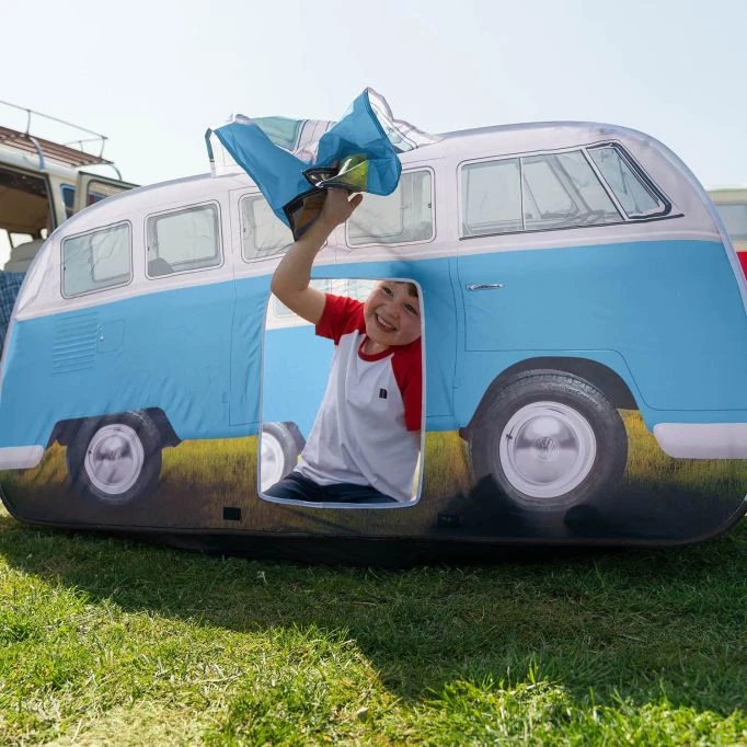 Volkswagen VW Campervan Kids Blue Pop Up Tent 5 Volkswagen VW Campervan Kids Blue Pop Up Tent - Image 5