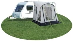 Quest Falcon 220 Poled Porch Caravan Awning -World Of Camping a3500 fullsize