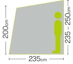 Quest Falcon 220 Poled Porch Caravan Awning -World Of Camping a3500a 6 fullsize