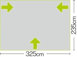 Quest Falcon Air 325 Porch Awning -World Of Camping a3502a 7 photo