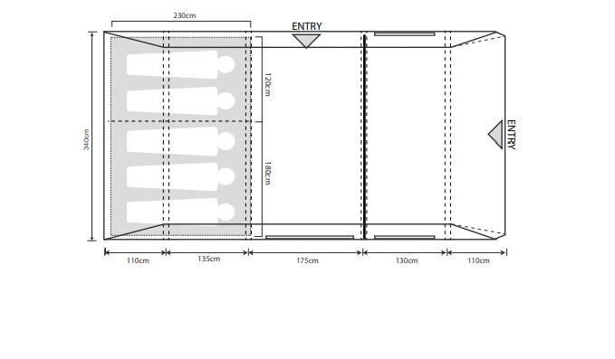 Outdoor Revolution Airedale 5.0S Tent 2 Outdoor Revolution Airedale 5.0S Tent - Image 2