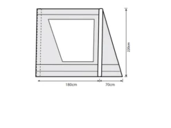 Outdoor Revolution Airedale 7.0SE / 9.0SE Front Porch Extension -World Of Camping airedale 7se 9se front porch extension floorplan 1