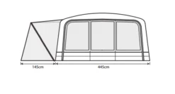 Outdoor Revolution Airedale 7.0SE Including Footprint & Lounge Liner -World Of Camping airedale 7se floorplan 3