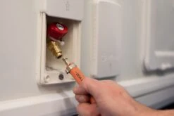 Cadac 1.5m BBQ Point & Hose Kit QR -World Of Camping bbq point and hose kit lifestyle scaled 1