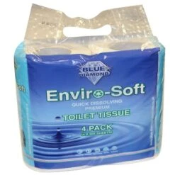 Blue Diamond Enviro-Soft Premium Toilet Tissue 4 Pack -World Of Camping bd205 1