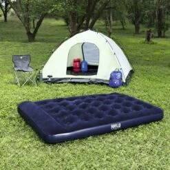 Bestway Double Easy Inflate Flocked Airbed 7 Bestway Double Easy Inflate Flocked Airbed -World Of Camping bw67225 single easy inflate flocked airbed 6
