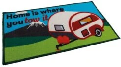 Quest Washable 'Home Is Where You Tow It' Mat -World Of Camping c0031n midsize 1