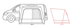 Outdoor Revolution Cayman Air High Drive Away Awning -World Of Camping cayman air 3 2 1