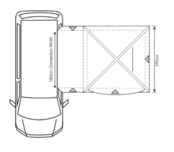 Outdoor Revolution Cayman Midi Air Low Drive Away Awning -World Of Camping cayman midi air 1