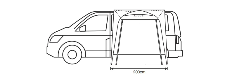 Outdoor Revolution Outhouse Handi Mid Drive Away Awning 6 Outdoor Revolution Outhouse Handi Mid Drive Away Awning - Image 6