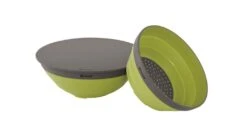 Outwell Collaps Bowl & Colander Set Shadow Green -World Of Camping collaps bowls