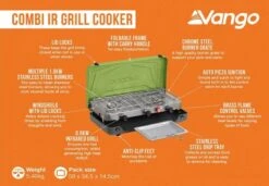 Vango Combi IR Grill Cooker -World Of Camping combi ir grill cooker 4