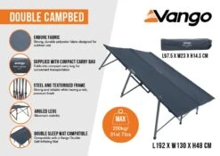 Vango Double Campbed -World Of Camping double campbed infographic low res