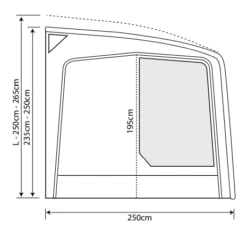 Outdoor Revolution Eclipse Pro 380L Caravan/Motorhome Awning -World Of Camping eclipse pro 380 2 2