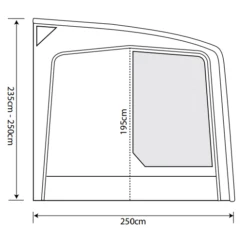 Outdoor Revolution Eclipse Pro 420 Caravan Awning -World Of Camping eclipse pro 420 spec2