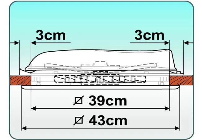 Fiamma 400 X 400 Roof Vent White 4 Fiamma 400 X 400 Roof Vent White - Image 4