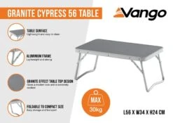 Vango Cypress 56 Camping Table 11 Vango Cypress 56 Camping Table -World Of Camping granite cypress 56 infographic medium