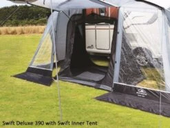 Sunncamp Swift 390 SC Caravan Awning -World Of Camping inner tent inside swift 390 deluxe 5 amended np