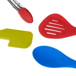 Colourworks 5 Piece Silicone Kitchen Utensils Set -World Of Camping jpcejhdivt5ymyvc1cmc 56070