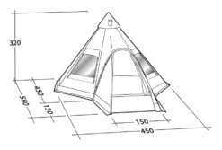 Robens Kiowa Tipi Tent -World Of Camping kiowa tipi measurements
