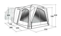 Outwell Linnburg Air Rear Drive Away Awning Package -World Of Camping linnburg air rear