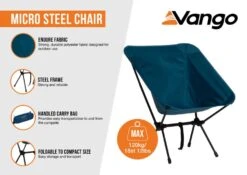 Vango Micro Steel Chair Standard -World Of Camping micro steel infographic low res