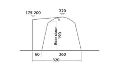 Outwell Milestone Dash Drive Away Awning -World Of Camping milestone dash measurments