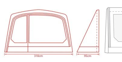 Outdoor Revolution Movelite T4E PC Zip On Porch Door 2 Outdoor Revolution Movelite T4E PC Zip On Porch Door - Image 2