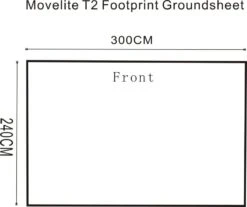 Outdoor Revolution Movelite T2/Turismo Footprint Groundsheet (300cm X 240cm) 5 Outdoor Revolution Movelite T2/Turismo Footprint Groundsheet (300cm X 240cm) -World Of Camping movelite t2 footprint groundsheet