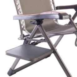Pair Of Quest Elite Naples Pro Relaxer XL Chairs -World Of Camping naples relaxer side table 1
