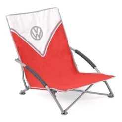 Volkswagen Red Campervan Folding Low Camping Chair -World Of Camping ol0192 vw low folding chair red 2 88a838
