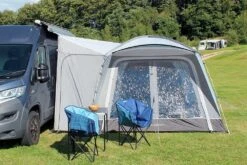 Outdoor Revolution Cayman F/G High Drive Away Awning -World Of Camping outdoor revolution large cleat pvc windows 2