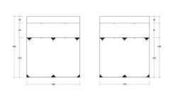 Outwell Fallcrest Side Panel Set -World Of Camping outwell fallcrest awning side panel set 5