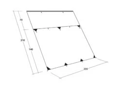 Outwell Hillcrest Tarp Awning -World Of Camping outwell hillcrest tarp dimensions
