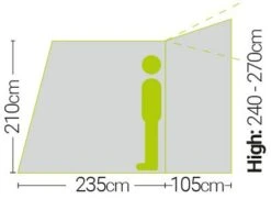 Quest Falcon 300 High Poled Drive Away Awning 5 Quest Falcon 300 High Poled Drive Away Awning -World Of Camping quest falcon 300 poled drive away awning high 3