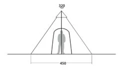 Robens Kiowa Tipi Tent -World Of Camping standing head height