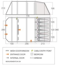 Vango Stargrove II Air TC 600XL Tent -World Of Camping stargrove ii air tc 600xl