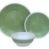Outdoor Revolution Premium 12pc Melamine Plate And Bowl Set Pastel Lime