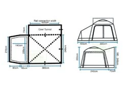Outdoor Revolution Turismo XLS 2 Drive Away Awning -World Of Camping turismo 7
