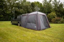 Vango Tailgate Hub Low Awning -World Of Camping vango awning with tunnel access