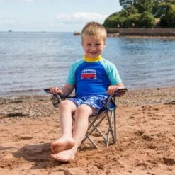 Volkswagen Kids Blue Camping Chair -World Of Camping vw kids chair 7 min